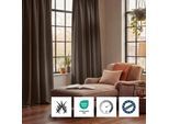 Vorhang NEUTEX FOR YOU "SALITOS-NXFR", dunkelbraun, B:140cm H:245cm, Obermaterial: 100% Polyester, Gardinen, Vorhang, Dim-Out / verdunkelnd - schwer entflammbar / FR
