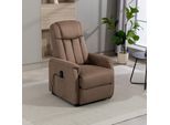 TV-Sessel DUO COLLECTION "Delphi mit elektrischer Aufstehhilfe", braun, B:77cm H:108cm T:96cm, edle Struktur-Mikrofaser in Braun (100% Polyester), Sessel, TV-Sessel, Relaxfunktion und Taschenfederkern mit Stahlwellenunterfederung