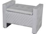 Sitztruhe INOSIGN, grau, B:75cm H:52cm T:45cm, Sitzbänke