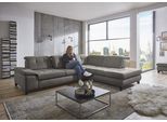 Ecksofa DIE PLANBAR "MP-IN18012 L-Form mit Federkern-Polsterung", grau, B:310cm H:85cm T:260cm, 100% Polyester, Sofas, Ecksofa, mit Sitztiefenverstellung, optional Kopfteilverstellung & Bettfunktion