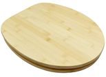 WC-Sitz ADOB "Bambus", braun (hellbraun), B:37cm H:5,8cm L:44,5cm, Holz teilmassiv, WC-Sitze, geeignet für alle handelsüblichen WC's