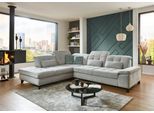 Ecksofa DIE PLANBAR "MP-IN18012 L-Form mit Kaltschaum-Polsterung", santos silber, B:310cm H:85cm T:260cm, 100% Polyester, Sofas, Ecksofa, mit Sitztiefenverstellung, optional Kopfteilverstellung & Bettfunktion