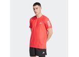 Laufshirt ADIDAS PERFORMANCE "OWN THE RUN", Herren, Gr. XXL, semi lucid rot, Obermaterial: 86% Polyester, 14% Elasthan, normal, Rundhals, Shirts Laufshirt