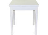Esstisch, weiß (weiß, weiß, weiß), H:75cm T:67cm, HOFMANN LIVING AND MORE, Tische, Esstisch, ausziehbar