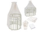 Waldin Babybett OWAL Kinderbett 7in1 mit Matratze, mitwachsendes Kinder-Bett