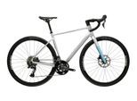 Gravelbike KROSS "KROSS Gravelbike Alta 2.0 28" silver 20 Gänge Gabel aus Carbon 2026" Gr. 58, silberfarben, blau, silber, Fahrräder, Herren, 58cm, 28 Zoll (71,12cm) hinten: 28 Zoll (71,12cm), Carbon aus Gabel