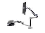 Ergotron WorkFit-LX Single Steh-Sitz Arbeitsplatz mit patentierter CF-Technologie für 1 Bildschirm bis 106,88 cm (42")