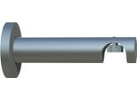 Gardinenstangenhalter INDEKO "Innenlaufträger", silberfarben, Ø:16cm, Gardinenstangenhalterungen, Gardinenstangenhalter, Innenlaufsysteme, (1-St), ø 16 mm für Innenlaufsysteme 1-Lauf