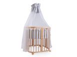 Waldin Babybett Kinderbett 7in1 mit Matratze, mitwachsendes Kinder-Bett