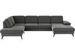 Wohnlandschaft SIT & MORE "Morris Jubi", braun (schlamm), B:335cm H:82cm T:212cm, 95% Polyester 5% Polyamid, Sofas, Wohnlandschaft, wahlweise mit Armteilverstellung, Bettfunktion & Bettkasten