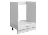 Herdumbauschrank VCM "Ofenschrank Breite 60 cm Herdschrank Küche Esilo F", weiß, B:60cm T:46cm, Obermaterial: 100% Holz Wood., Schränke, Herdumbauschrank