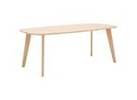 Welnova Esstisch, Eiche, Holz, Eiche, vollmassiv, oval, konisch, 100x76x200 cm, Variantenauswahl, Gestellauswahl, Esszimmer, Tische, Esstische, Esstische oval