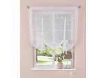 Gardine OTTO HOME "Lulu" Gr. 1, weiß, B:60cm H:140cm, Voile, Polyester, Gardinen, Gardine, transparent, Voile mit Stickerei