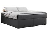 BOXBETT BESS 140/200 Dunkelgrau Kunstleder - H3