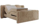 BOXBETT FORTINA 180/200 - Beige Plüsch - H4