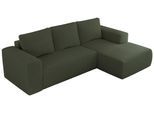 ECKSOFA TRENTINO L Grün Boucle - Rechts