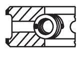 MAHLE Kolbenringsatz 01595n0 für Ford