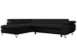 ECKSOFA PEDRO L Schwarz Boucle - Links Seite