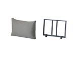 Amatio Basic Rückenlehne, Anthrazit, Hellgrau, Metall, Textil, 60.71x45.48x7.7 cm, Gartenmöbel, Gartenbänke