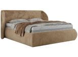 POLSTERBETT CAELA CLASSIC 160/200 - Beige Plüsch - Pocket-Matratze