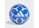 Fußball ADIDAS PERFORMANCE "STARLANCER CLB" Gr. 5, blau (blau, weiß), Bälle, 5, 0,4 g, Thermoplastisches Polyurethan (TPU), B:22,3cm H:17,3cm T:22cm