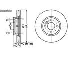 ATE Bremsensatz, Scheibenbremse Bremsensatz-Vorderachse ijf1419073 Vorderachse belüftet 257mm 22mm für Peugeot Citroën Fiat