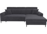 Ecksofa TRENDS BY HG "Nizza, L-Form, B: 250cm", d505 enjoy new 24 grafite, B:250cm H:104cm T:166cm, 92% Polyester;8% Nylon, Sofas, Ecksofa, Schlaffunktion + Bettkasten