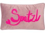 Dekokissen PAD "LETTERS", rose, schriftzug, B:50cm L:30cm, Obermaterial: 100% Polyester, Dekokissen_Sitzkissen_Kissenhüllen, farbige Keder, mit Schriftzug, verschiedene Größen
