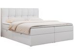 BOXBETT RICO 180/200 Weiß Kunstleder - H4