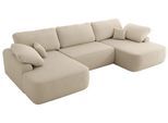 WOHNLANDSCHAFT CUBO U Beige Boucle