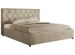 POLSTERBETT LARINO CLASSIC 140/200 - Beige Velvet - ohne Matratze