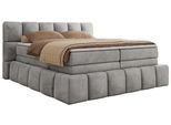 BOXSPRINGBETT NIRA KING 200/200 Hellgrau Velvet - H4