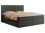 BOXBETT CENTO 120/200 Dunkelgrau Kunstleder - H4