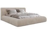 POLSTERBETT TILBEA CLASSIC 180/200 - Beige Cordstoff - Pocket-Matratze
