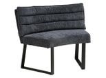 Livetastic Sitzbank, Grau, Metall, Textil, 1-Sitzer, 108x82x60 cm, Esszimmer, Bänke, Sitzbänke