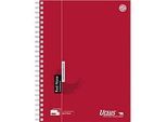Ursus Spiralbuch, A4, 90g, 80 Blatt, rot