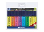 Staedtler Textmarker Textsurfer Classic, Keilspitze, Strichstärke 1-5 mm, nachfüllbar, mit Drehkappe, Recycling-Kunststoff, farbsortiertes 8er-Set