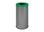 VAR Wertstoffsammelgerät WSG 70, 70 l, Aluminium-Griff, 8 kg, freistehend, smaragdgrün RAL 6001