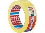 tesa Präzisionskrepp 4334 Malerkrepp, 50 m × 38 mm, gelb, innen/aussen, UV‑beständig, rückstandsfrei