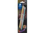 Staedtler Bleistift Norix, Minenstärke HB, ergonomisch, bruchfest, 3er-Set, Holz