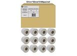 Etiketten G&G, kompatibel zu Zebra 3006318, 57 x 32 mm, selbstklebend, beschichtet, perforiert, Thermopapier, weiss, 12 x 2100 Stück