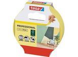 tesa Malerband Professional, 25 m x 25 mm – scharfe Farbkanten, leicht ablösbar, rückstandsfrei