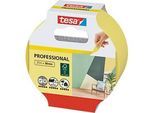 tesa Malerband Professional, 25 m x 38 mm – scharfe Farbkanten, leicht ablösbar, rückstandsfrei