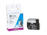 Schriftband G&G, kompatibel zu Brother M-K231BZ, schwarz auf weiss, selbstklebend, Kunststoff, L 8 m x B 12 mm, 1 Stück