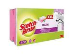 Scotch-Brite™ Badezimmerschwamm XXL, extragross - für Fliesen/Glas/Chrom/Keramik - weich - kratzfest - L 47 x B 130 mm - Schaumstoff - pink-weiss - 1 Stück