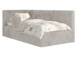 POLSTERBETT TILVO ALTA 90/200 - Beige Cord - Multitaschenfederkernmatratze - Links