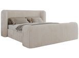 POLSTERBETT EMORA CLASSIC DUO 180/200 - Beige Cord - Pocket-Matratze