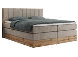 BOXSPRINGBETT BELLISSIMO KING 200/200 Beige Struktur - H4