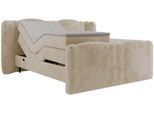 BOXBETT FORTINA 200/200 - Creme Plüsch - H4