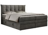 BOXSPRINGBETT PREMIUM 10 KING 180/200 Dunkelgrau Velvet - H3